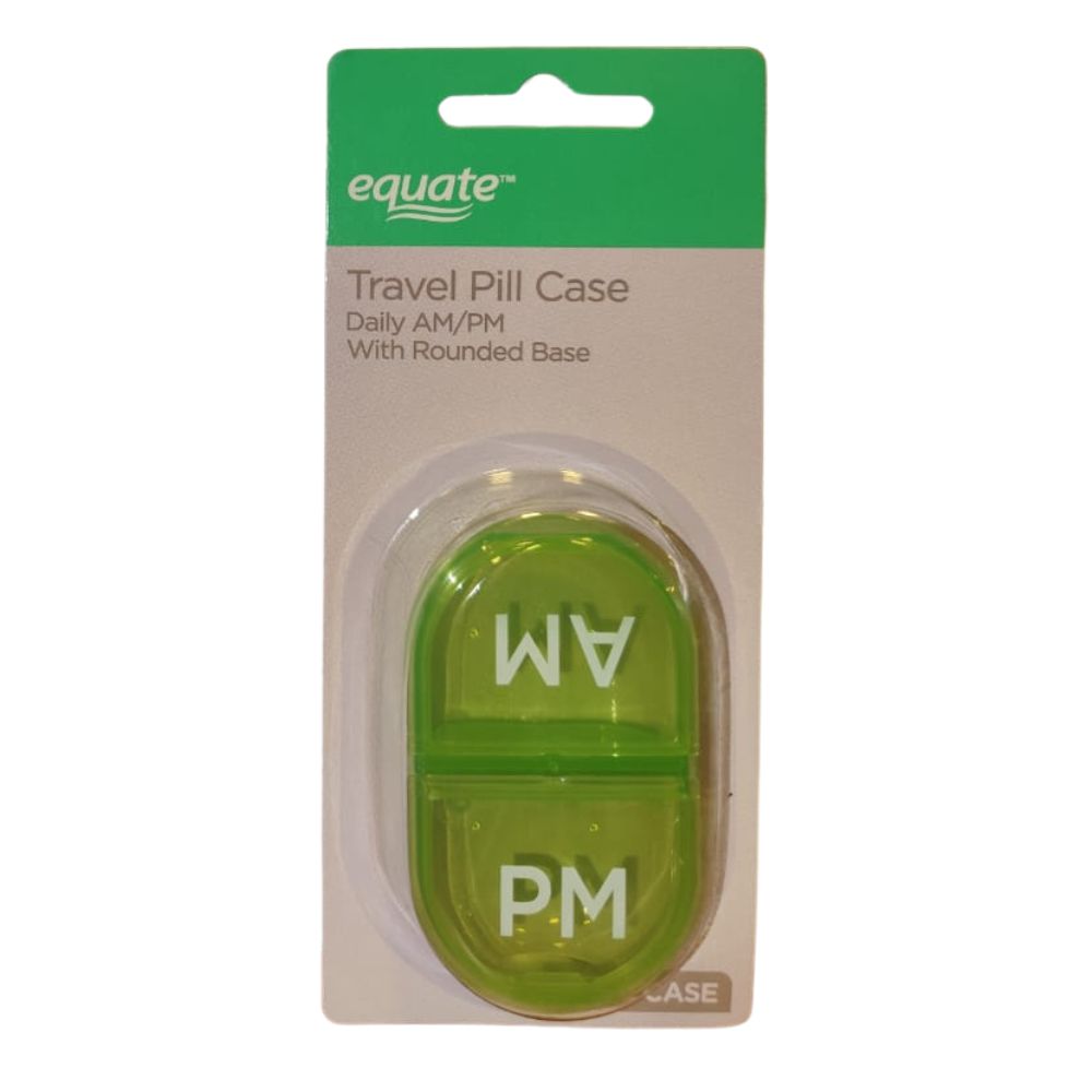 Pastillero Equate 2 Compartimientos AM/PM Travel Pill Case