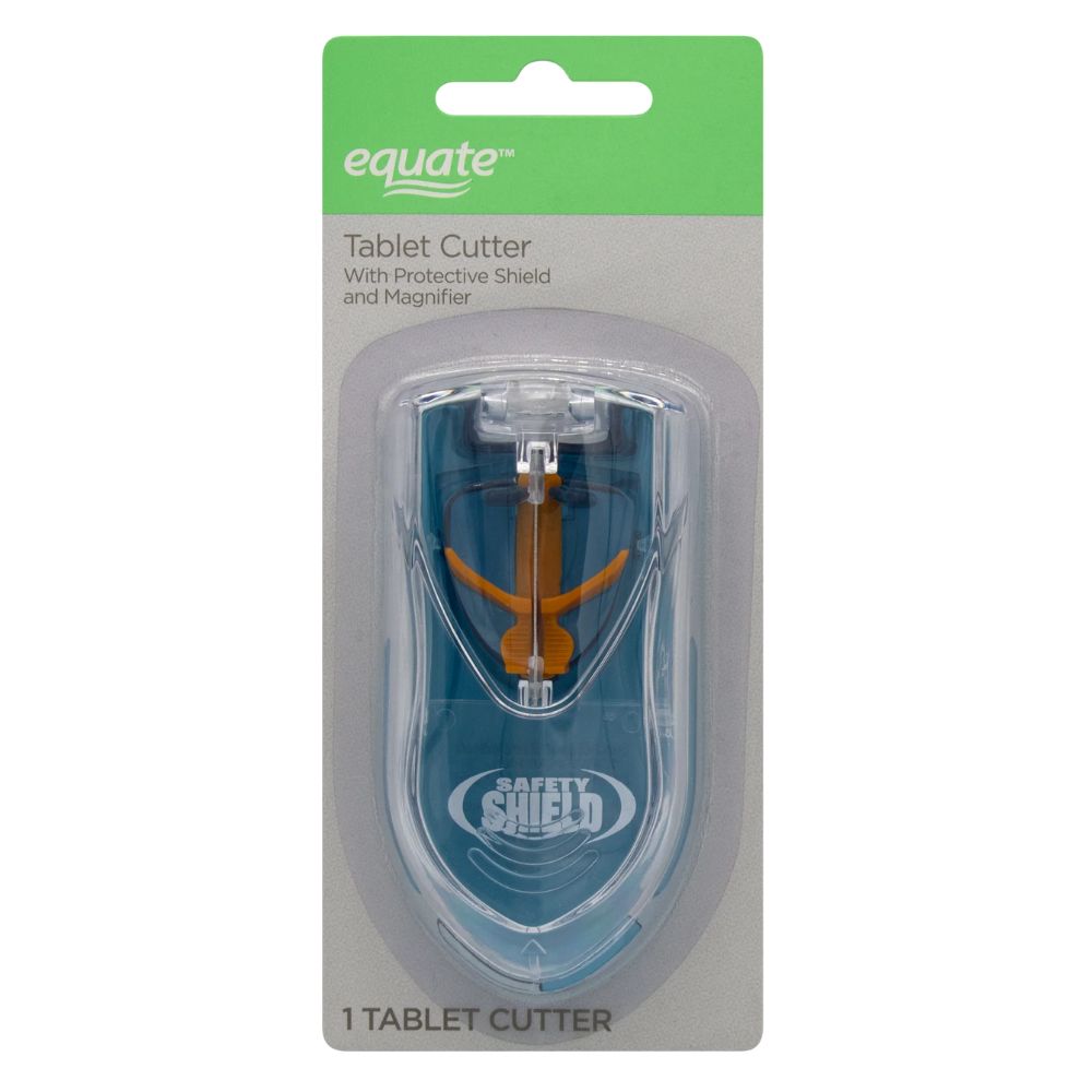 Equate Tablet Cutter With Protective Shield and Magnifier