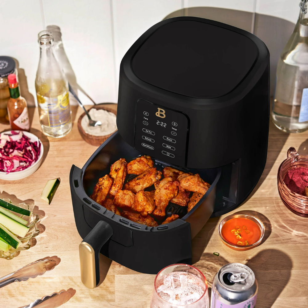 Beauttiful 3qt Digital Air Fryer TurboCrisp Smaller Size