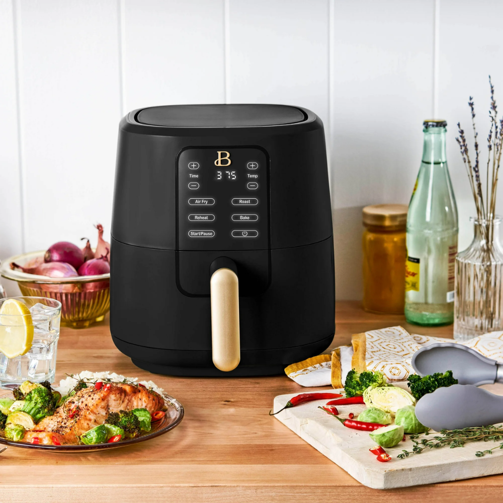 Beauttiful 3qt Digital Air Fryer TurboCrisp Smaller Size