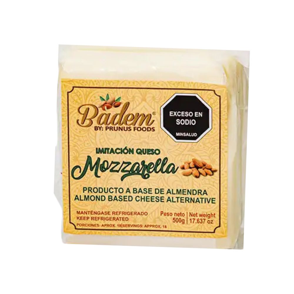 Badem Queso Mozzarella Rebanado a Base de Almendras 500gr