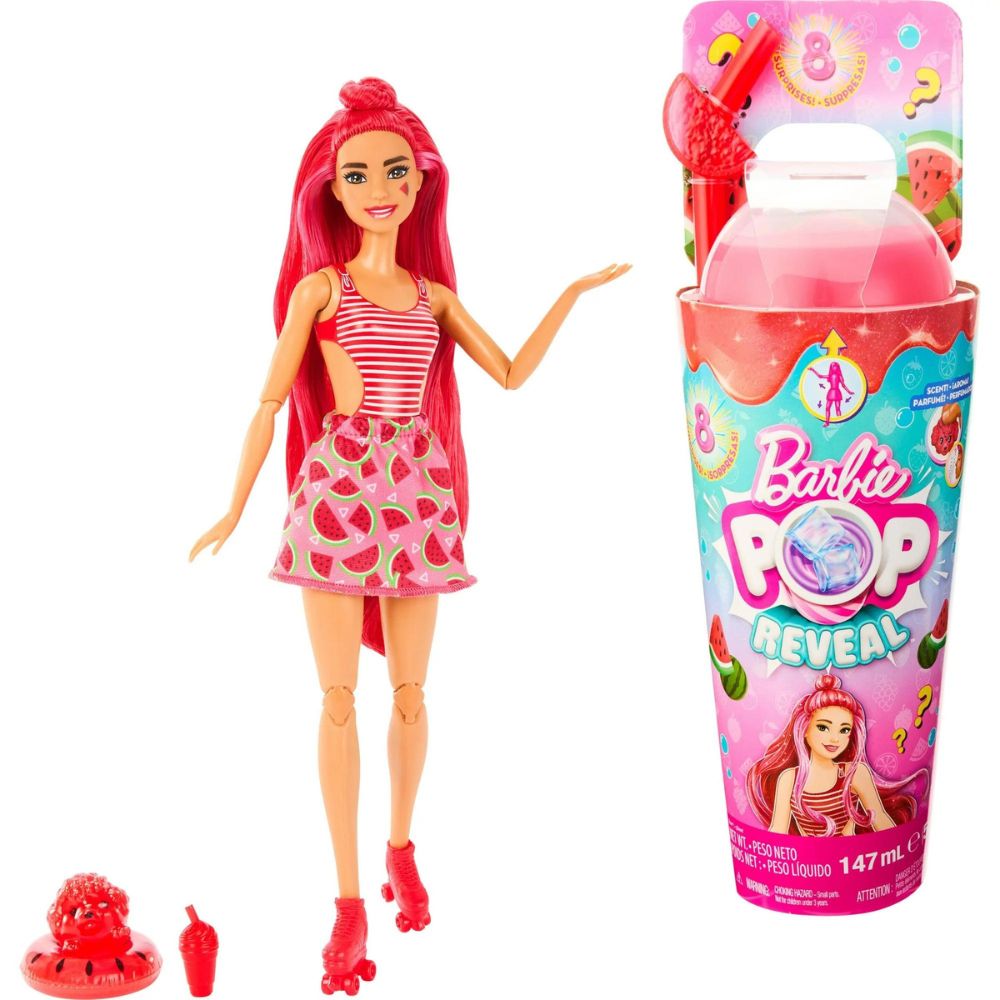 Barbie Pop Reveal 8 Surprises Wathermelon 147ml 3+