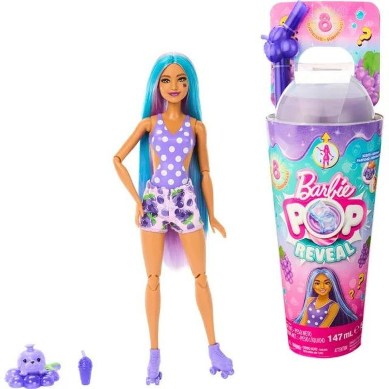 Barbie Pop Reveal 8 Surprises Grape Fizz 147ml 3+