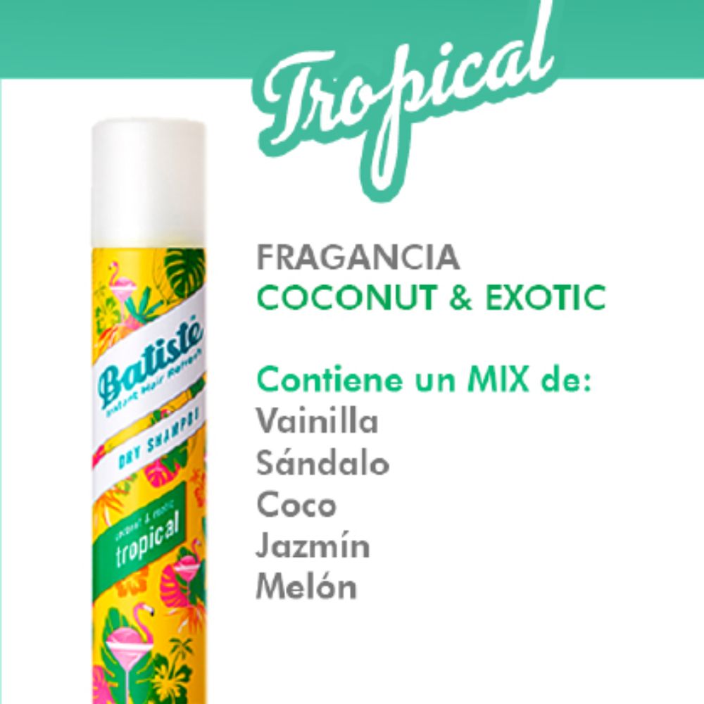 Batiste Shampoo Seco Dry Tropical 200ml