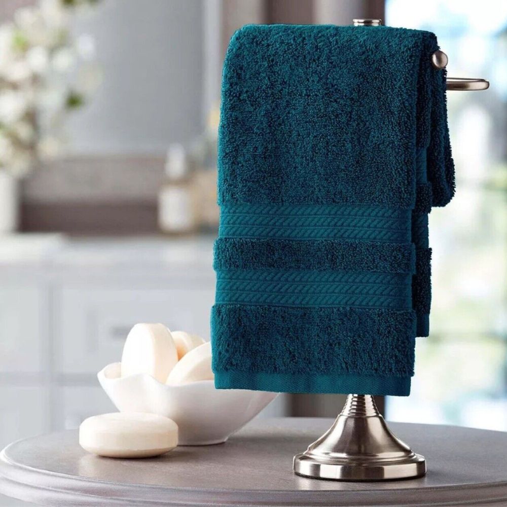 Toalla Hotel Premier Collection De Mano Color Dark Teal 40.64cm x 81.28cm 100% Algodon