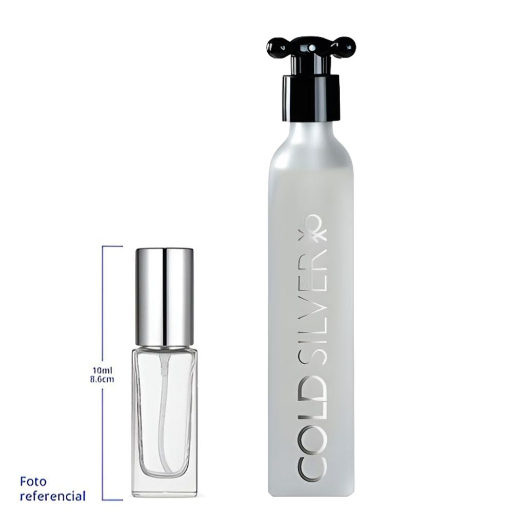 Benetton Cold Silver Decant Travel Size Eau de Toilette For Men