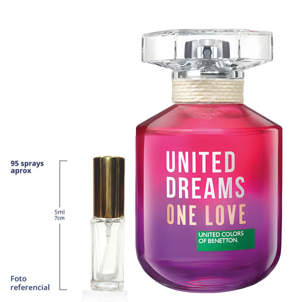 Benetton United Dreams One Love Decant Travel Size Eau De Toilette For Woman