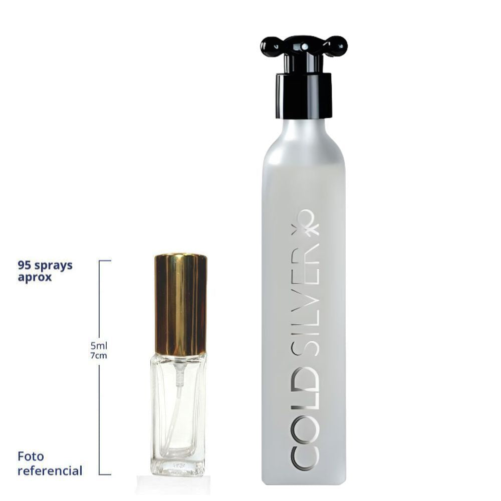 Benetton Cold Silver Decant Travel Size Eau de Toilette For Men