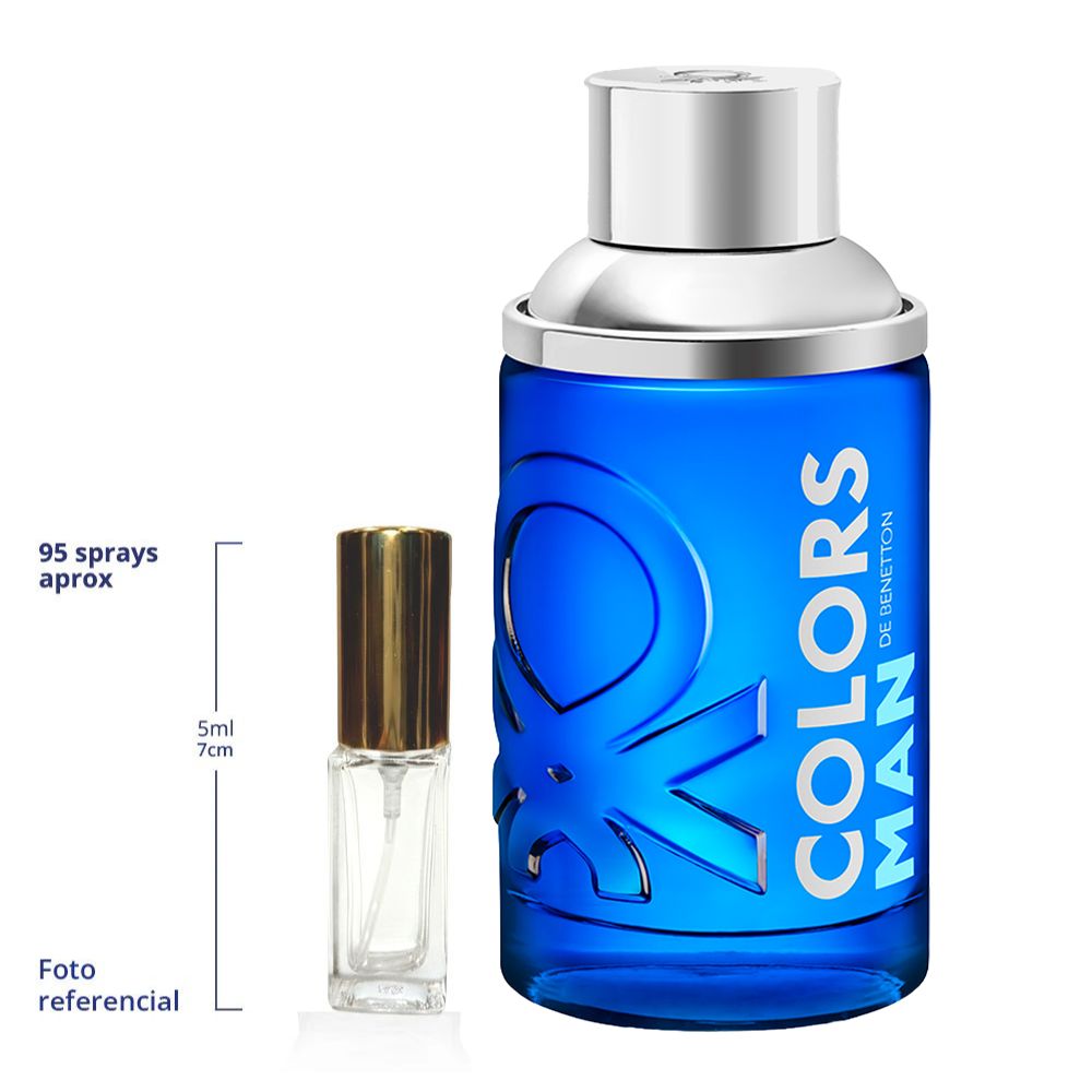 Benetton Colors Man Blue Decant Travel Size Eau de Toilette For Men