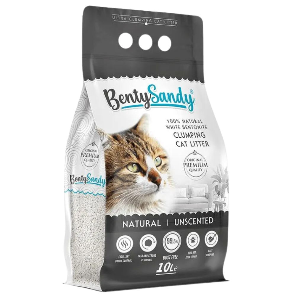 Arena Para Gatos Benty Sandy Ultra Absorbente Sin Aroma 8.7Kg