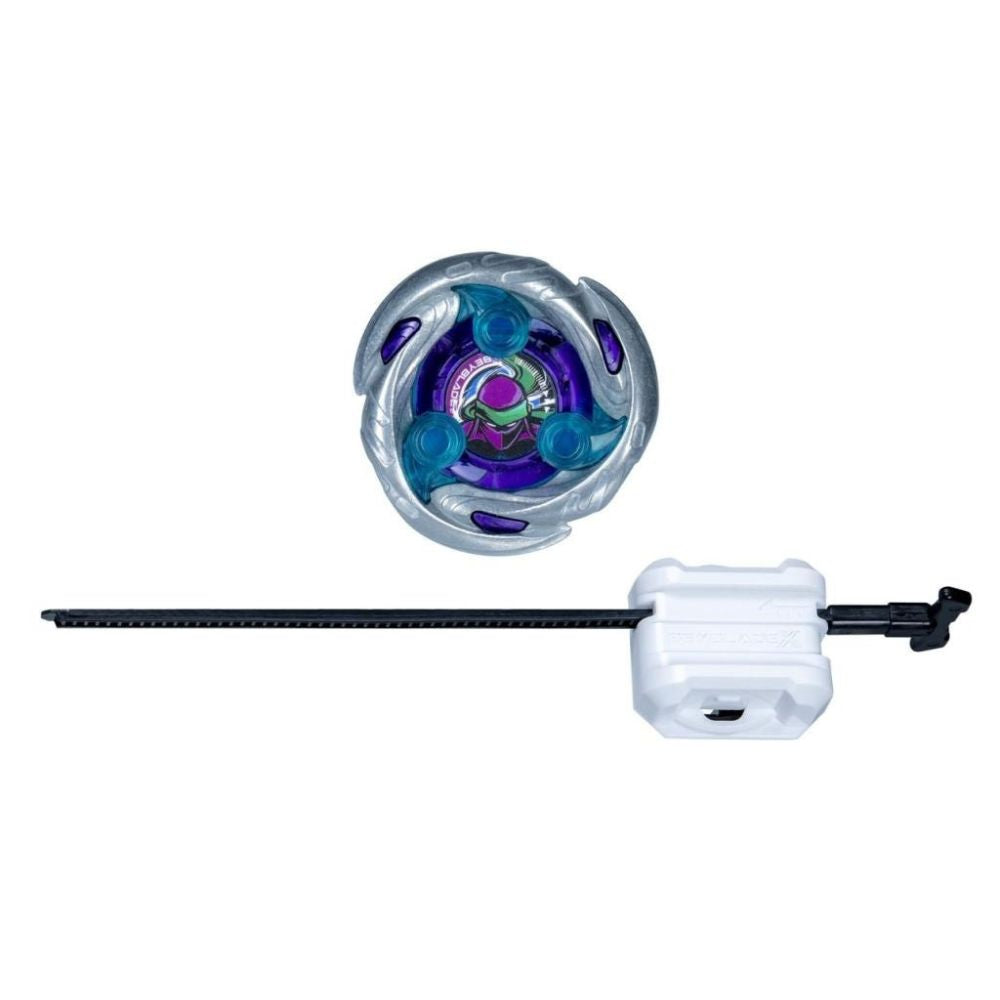 Beyblade X Shadow Shinobi 1-80MN Juego Inicial con Lanzador y Top de Lucha Tipo Ataque