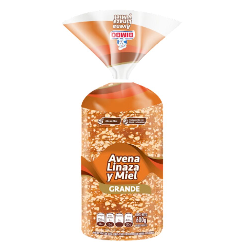 Bimbo Pan Avena Linaza y Miel 600gr