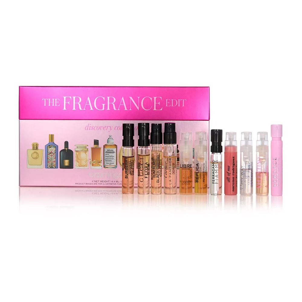 Bloomingdale's The Fragrance Edit Discovery Collection For Woman 11 Sample Perfumes