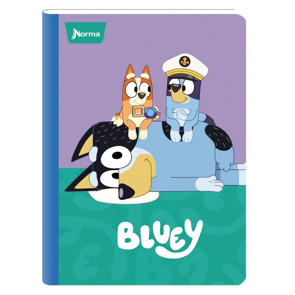 Norma Cuaderno Bluey Una Linea 100 Hojas Diseños Surtidos