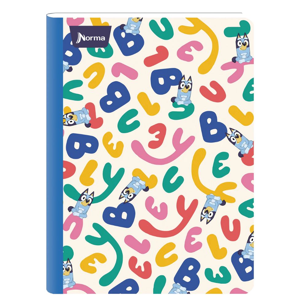 Norma Cuaderno Bluey Una Linea 100 Hojas Diseños Surtidos