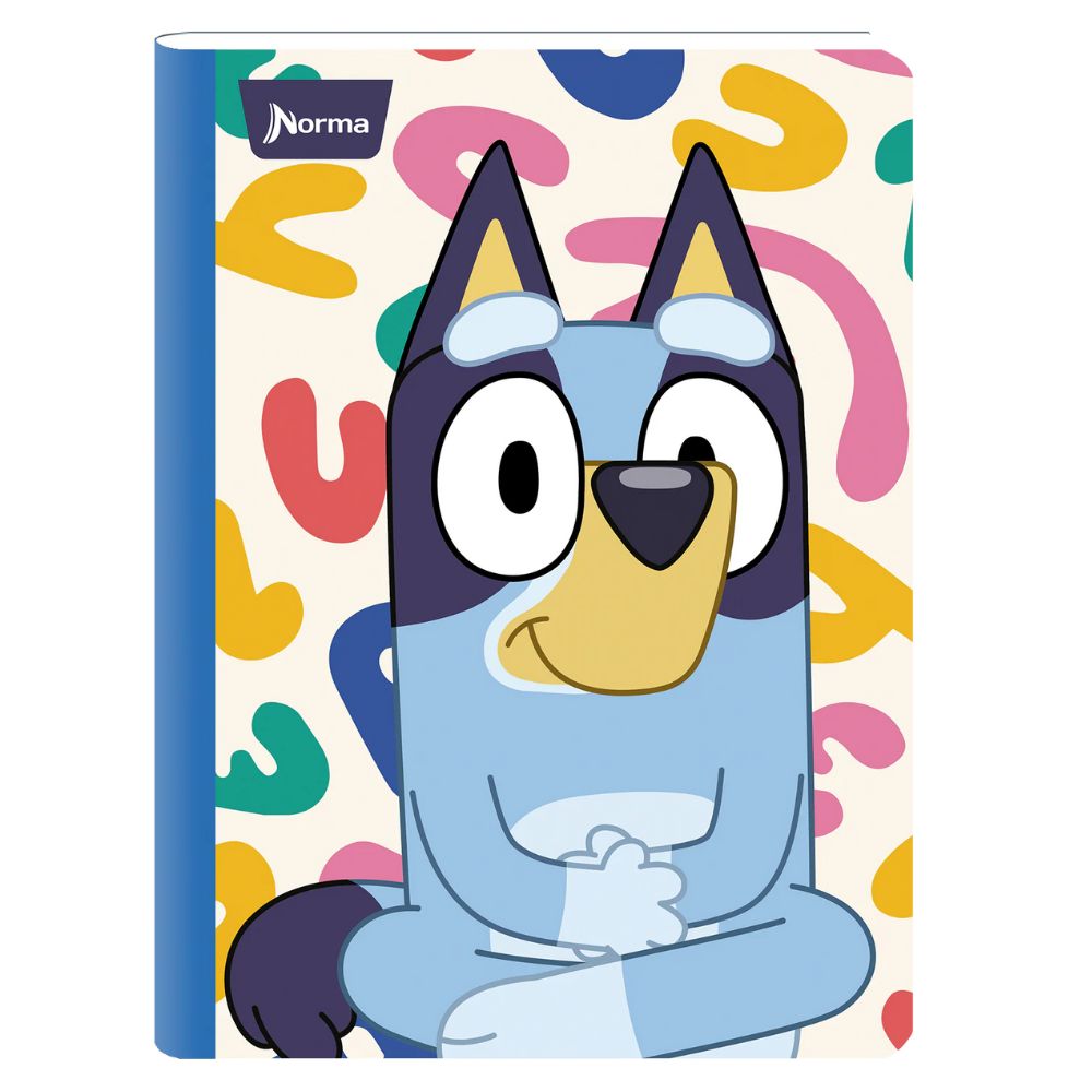 Norma Cuaderno Bluey Una Linea 100 Hojas Diseños Surtidos