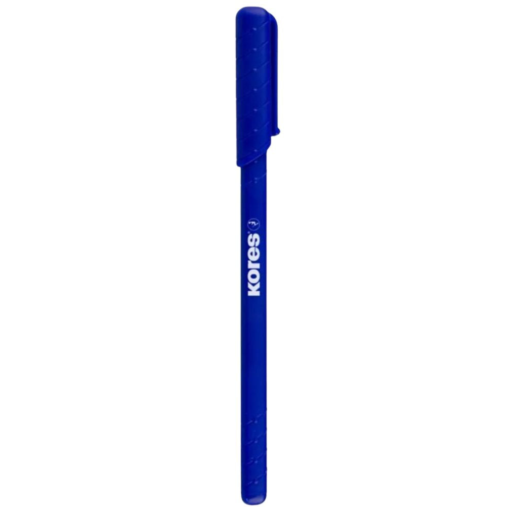 Kores Caja De Boligrafos Opaco Kpen Azul 12 Und