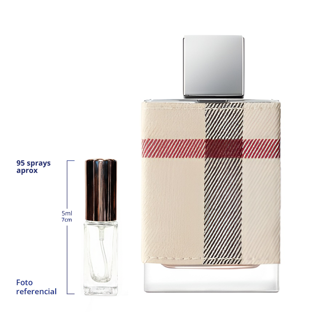 Burberry London Decant Travel Size 10ml 75 a 150 Sprays Aprox Eau De Parfum For Woman