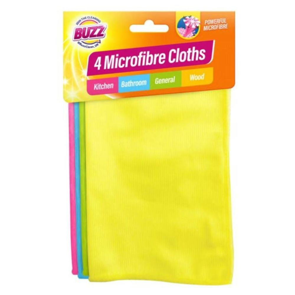 Buzz 4 Pack Toallas De Microfibra