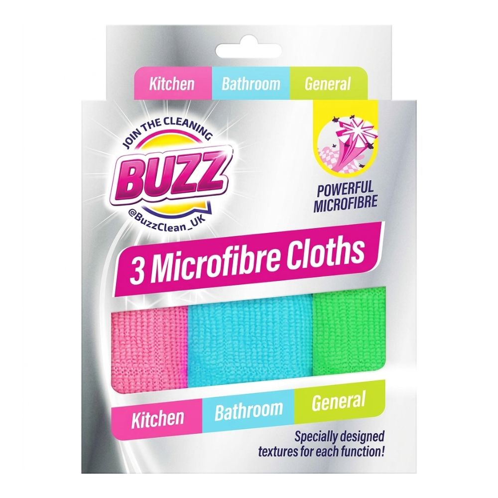 Buzz 3 Pack Toallas De Microfibra