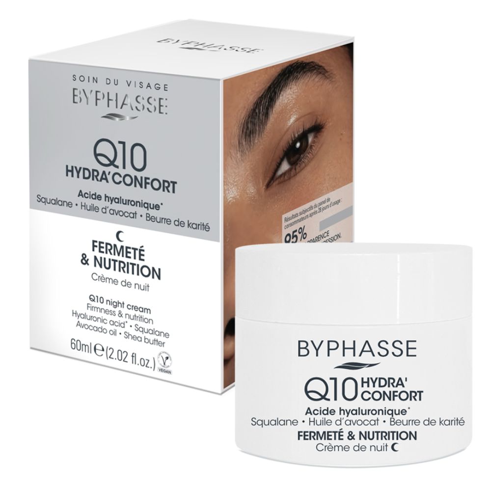 Byphasse Crema De Noche Q10 Hydra Confort Acide Hyaluronique 60ml