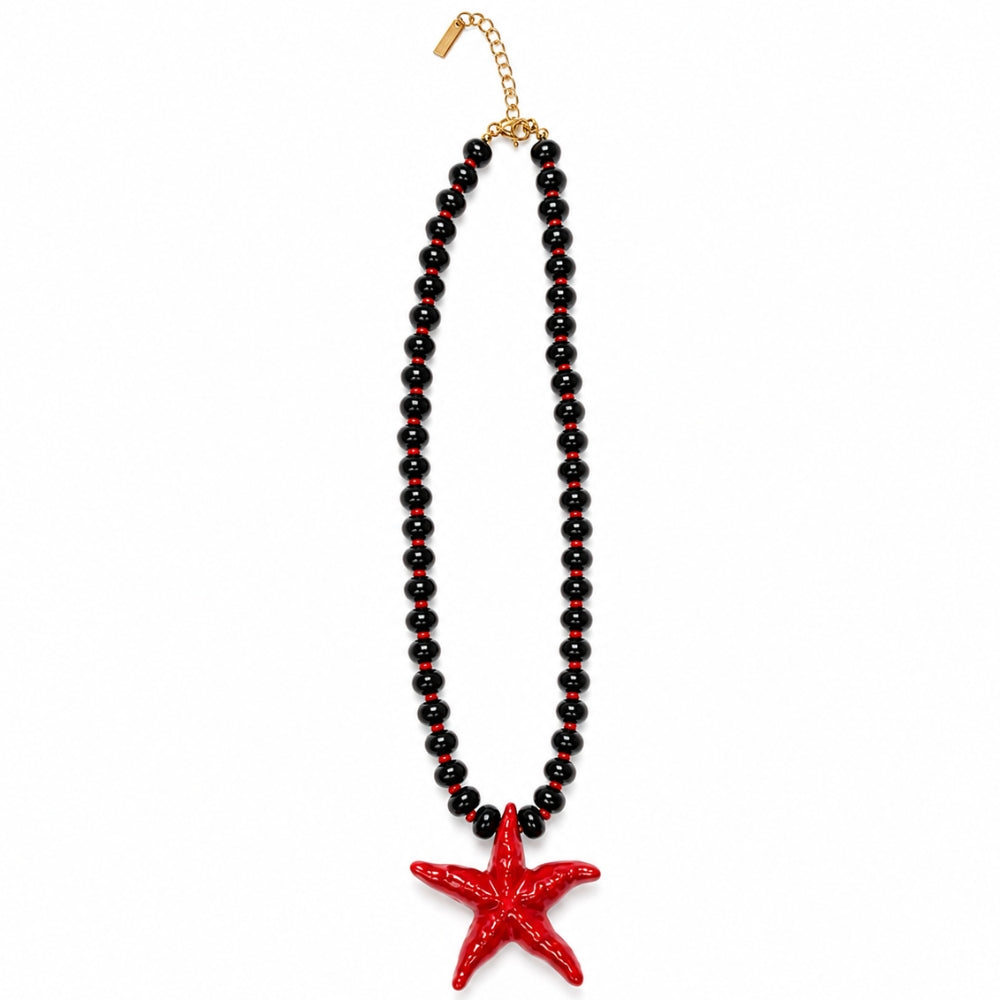 H&Co Collar Ajustable Para Damas Estrella Coral