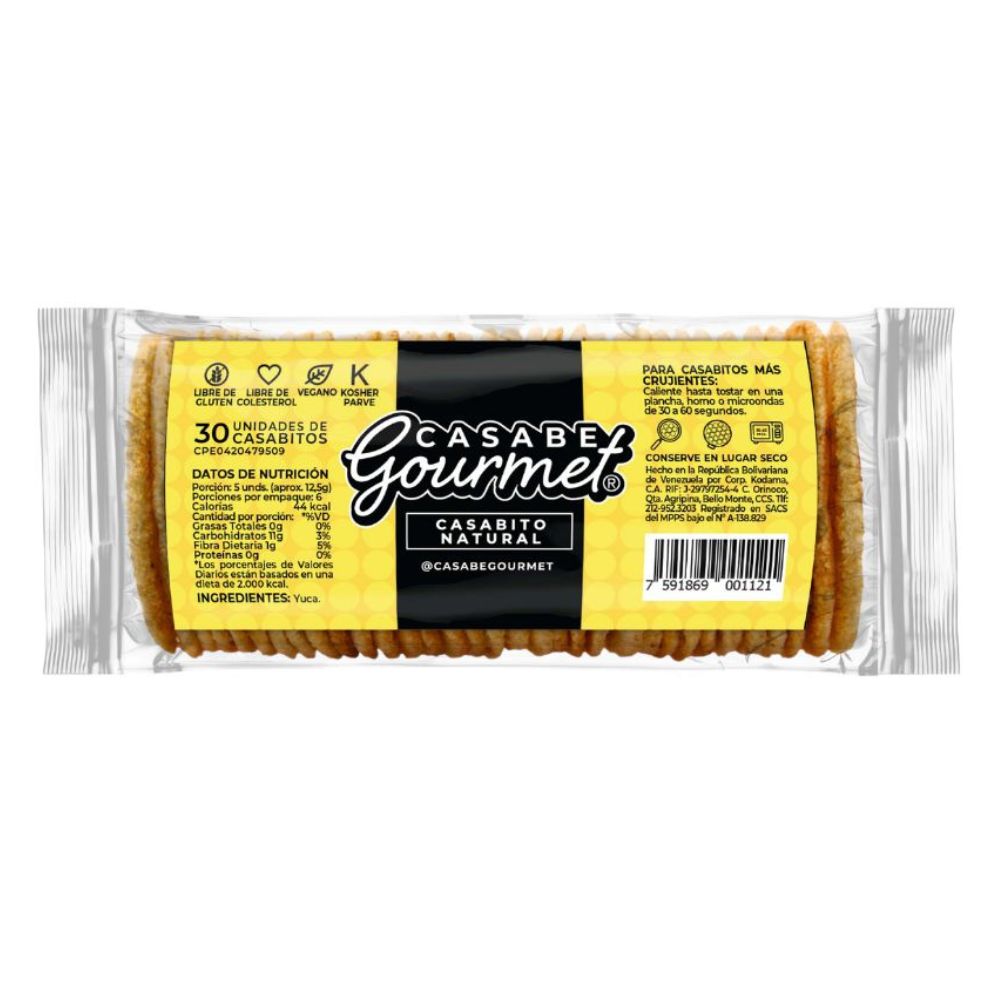Casabe Gourmet Casabito Natural