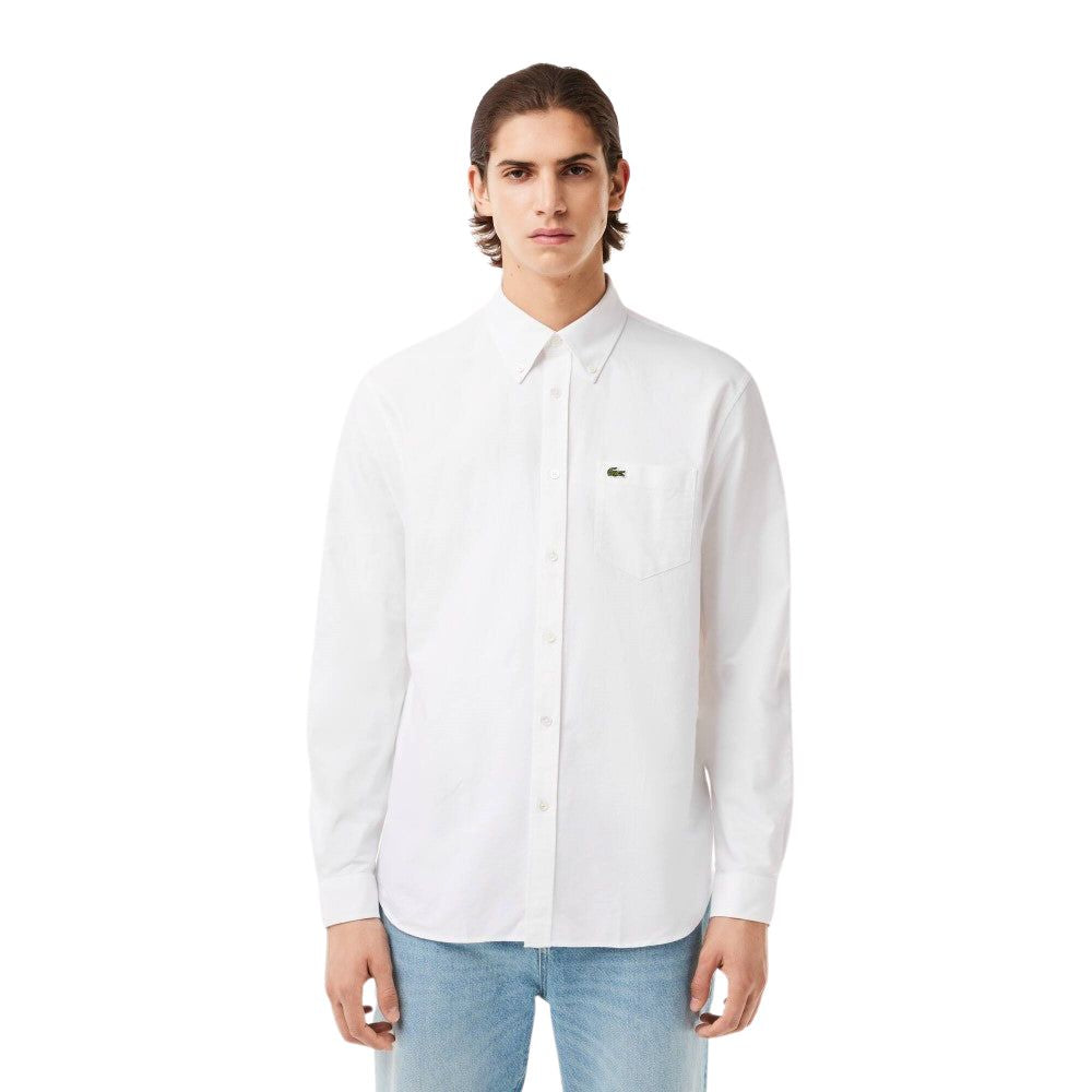 Lacoste Camisa Para Caballero Blanca