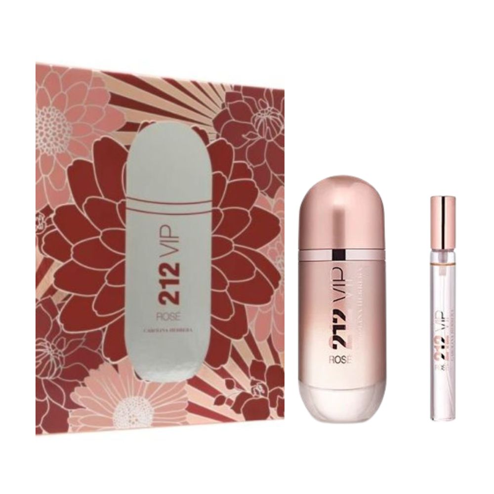 Carolina Herrera Travel Exclusive 212 Vip Rose Eau De Parfum 80ml + 10ml