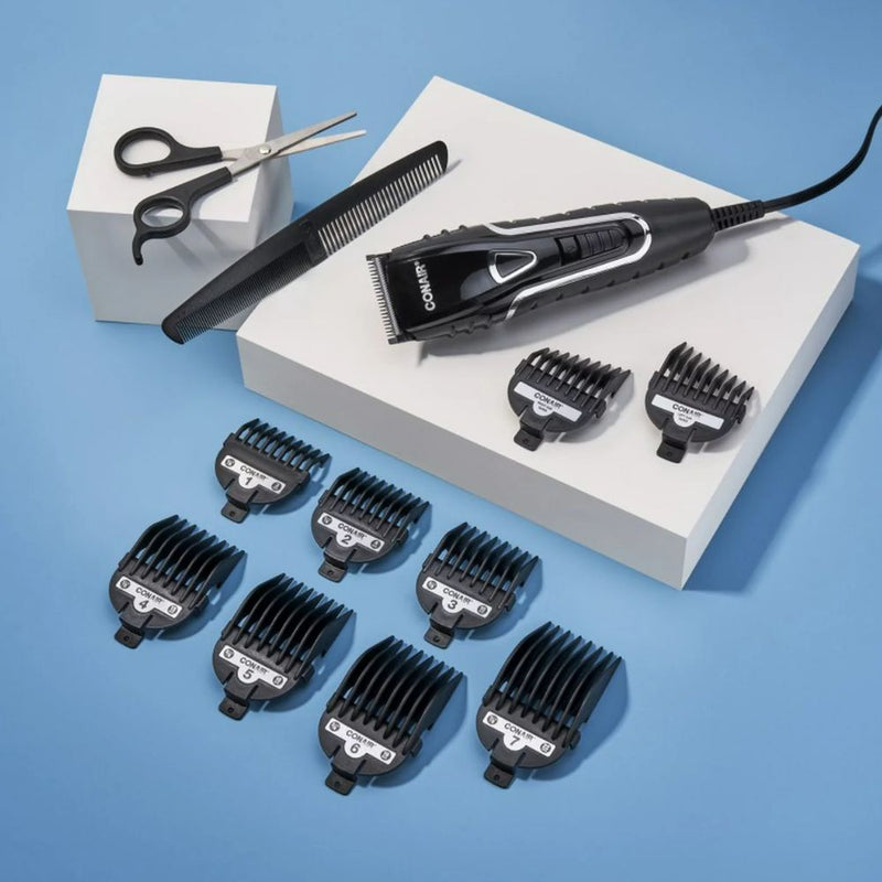 Conair® Barbershop Series Kit de Corte de Pelo Profesional de 20 Piezas con Agarre Antideslizante