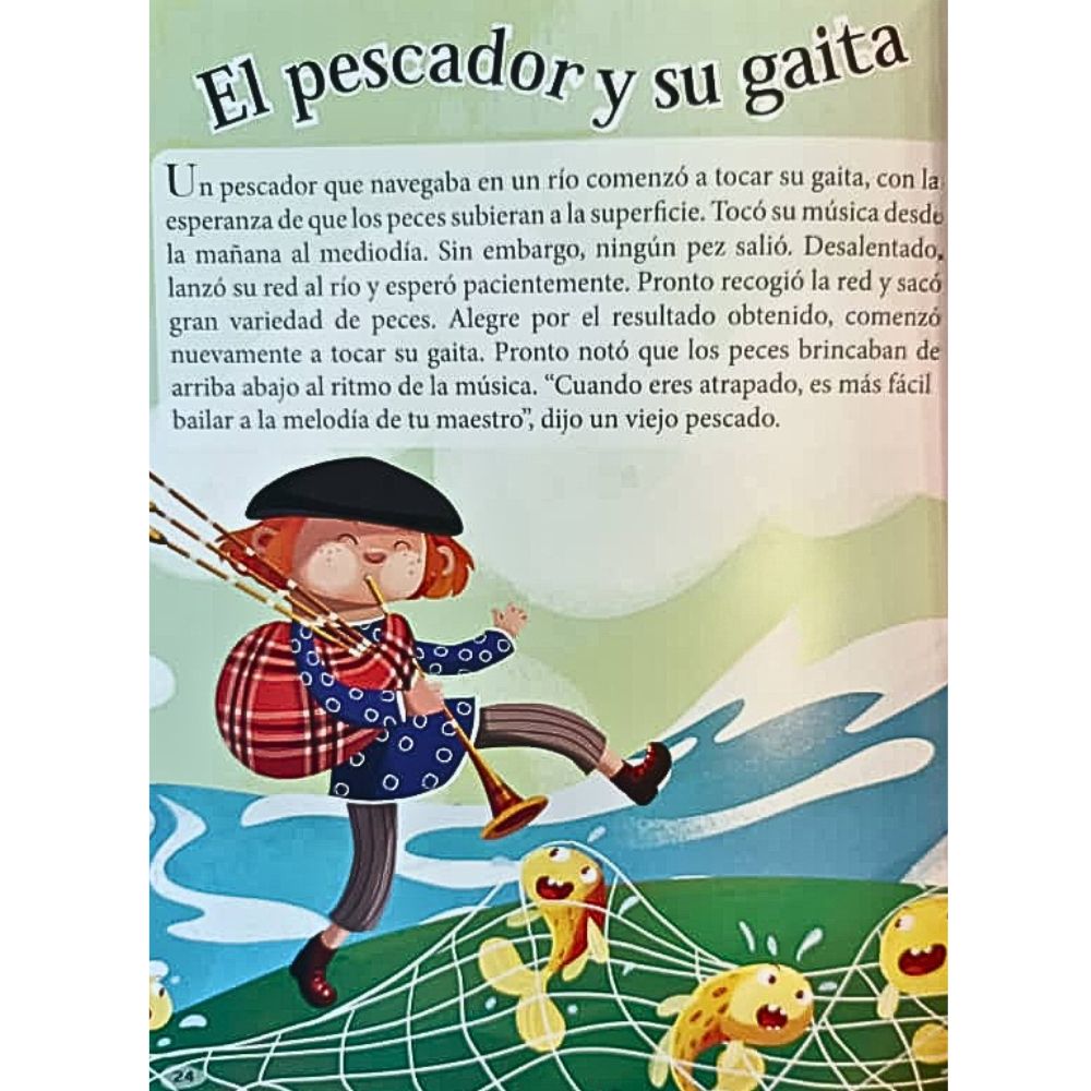 Libro De Lectura Cuentos Que Debes Saber Esopo 12 Historias 24 pag