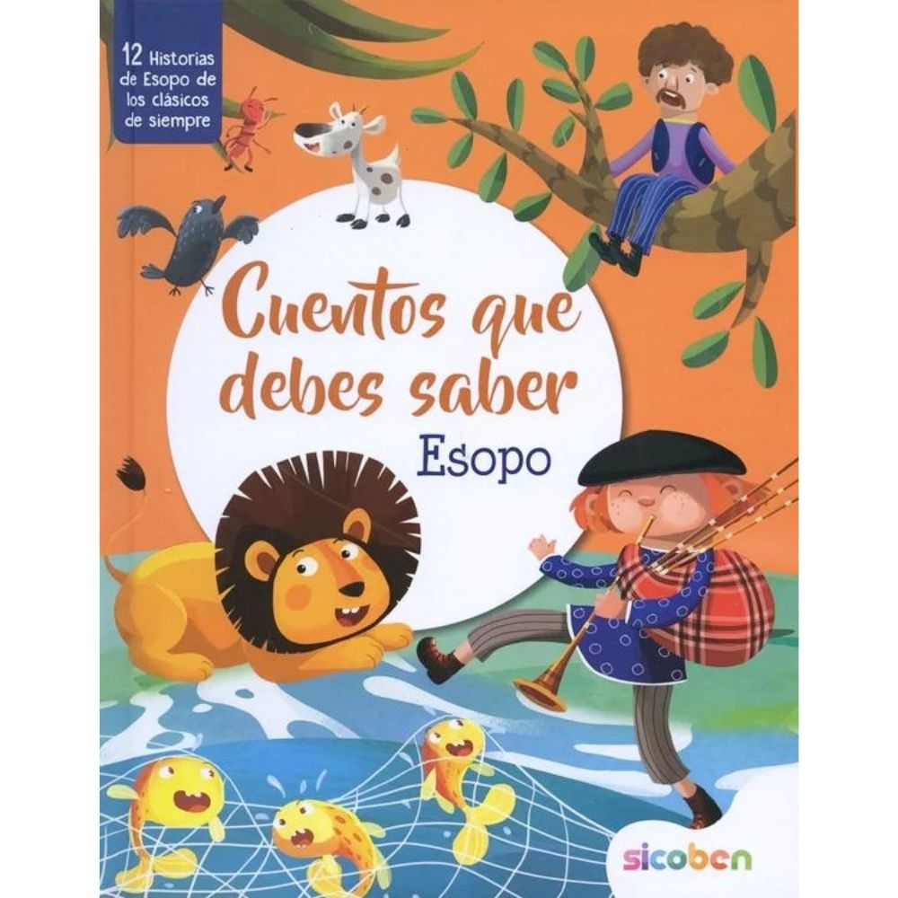 Libro De Lectura Cuentos Que Debes Saber Esopo 12 Historias 24 pag