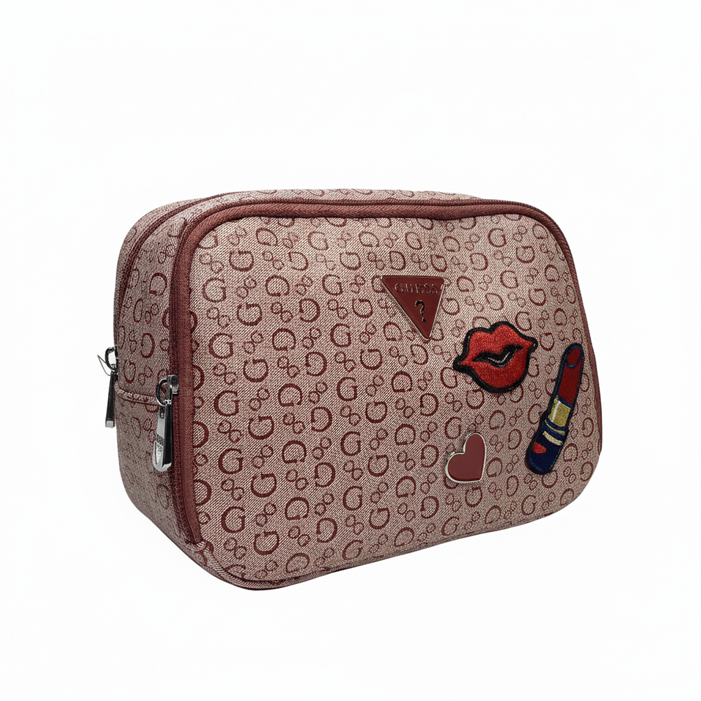Guess Cosmetiquera Sunset BLVD Travel Red