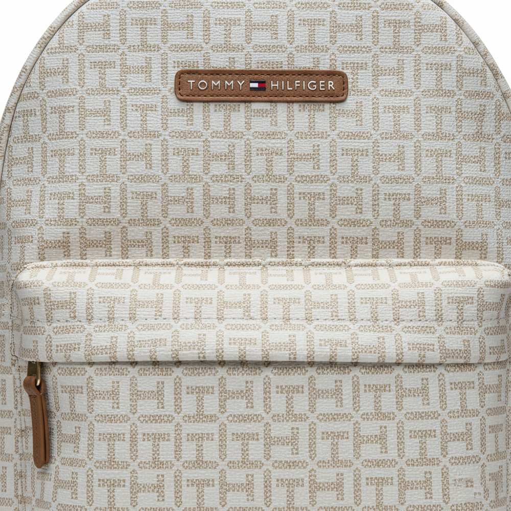Tommy Hilfiger Bolso Backpack Monogram Cream