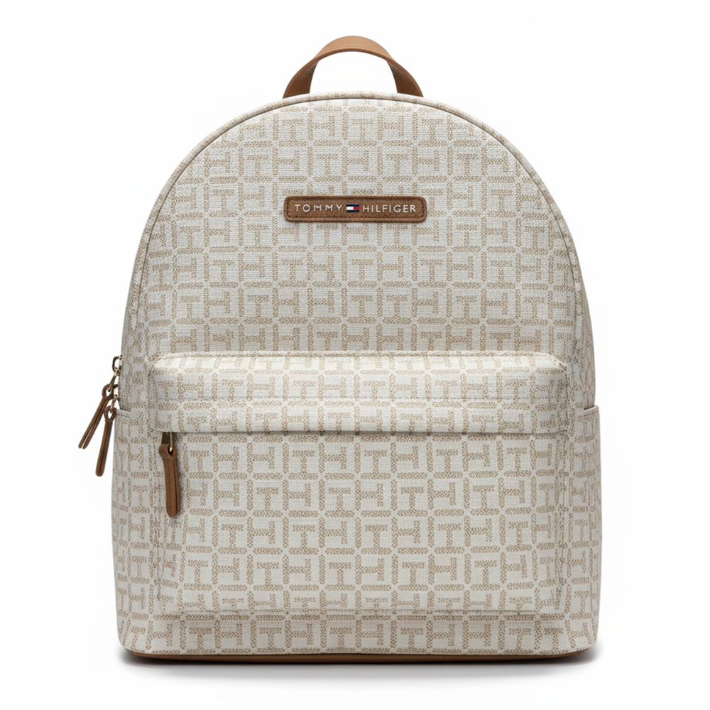 Tommy Hilfiger Bolso Backpack Monogram Cream