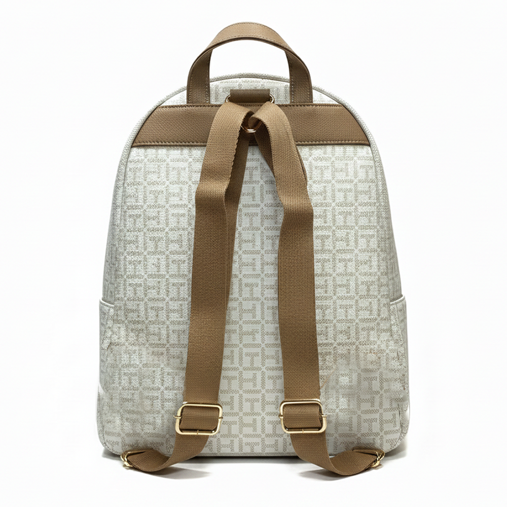 Tommy Hilfiger Bolso Backpack Monogram Cream