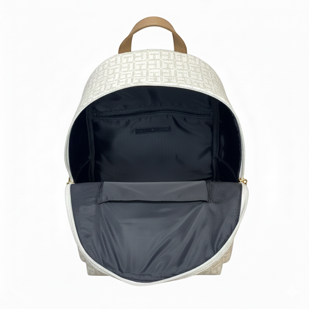Tommy Hilfiger Bolso Backpack Monogram Cream