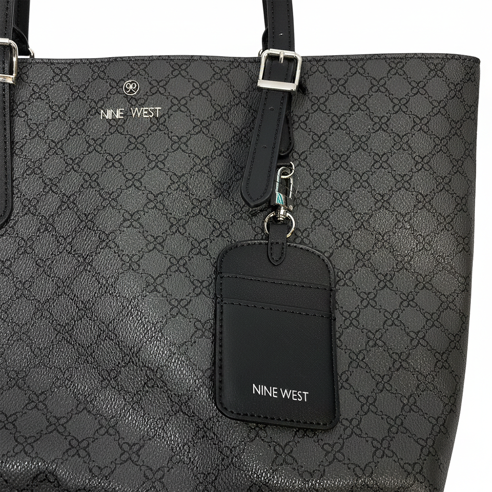 Nine West Cartera Billy Jet Black Logo
