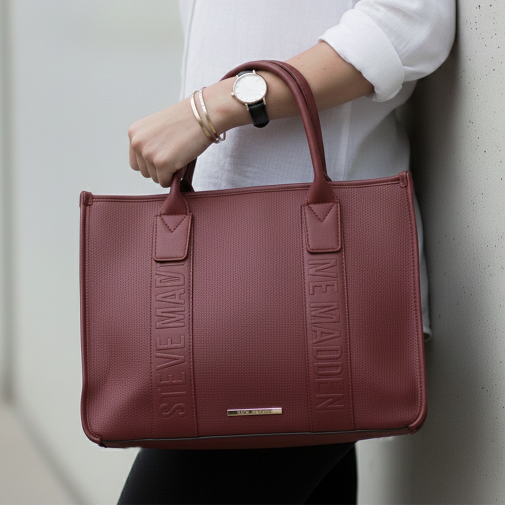Steve Madden Cartera Bwebber Cranberry Satchel