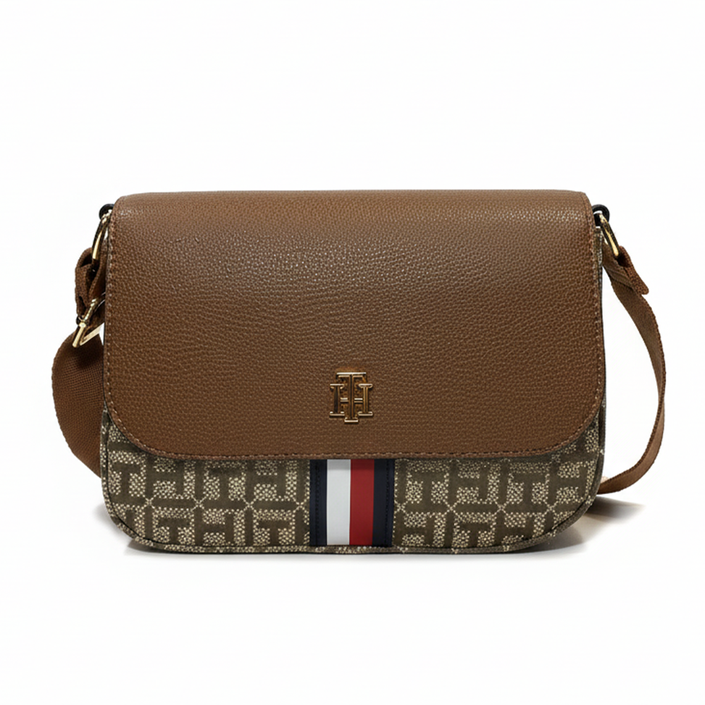 Tommy Hilfiger Cartera Marron Monograma