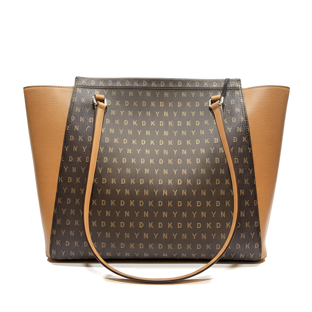 DKNY Cartera Chelsea Tote Logo Brown