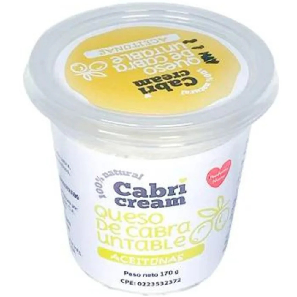 CabriCream Queso de Cabra Untable Aceituna 170gr