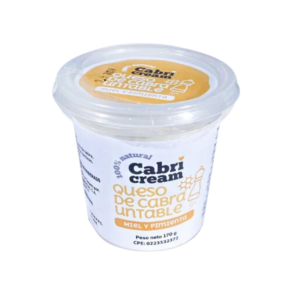 CabriCream Queso de Cabra Untable Miel y Pimienta 170gr