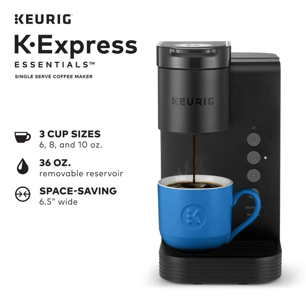 Keurig Cafetera K-Express Essentials Cafetera de Capsulas K-Cup de una Porción