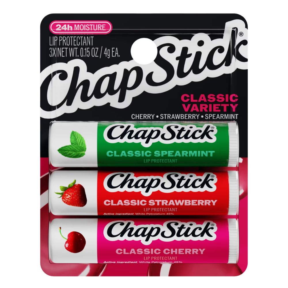 ChapStick Classic Variety Lip Balm Pack 3 und