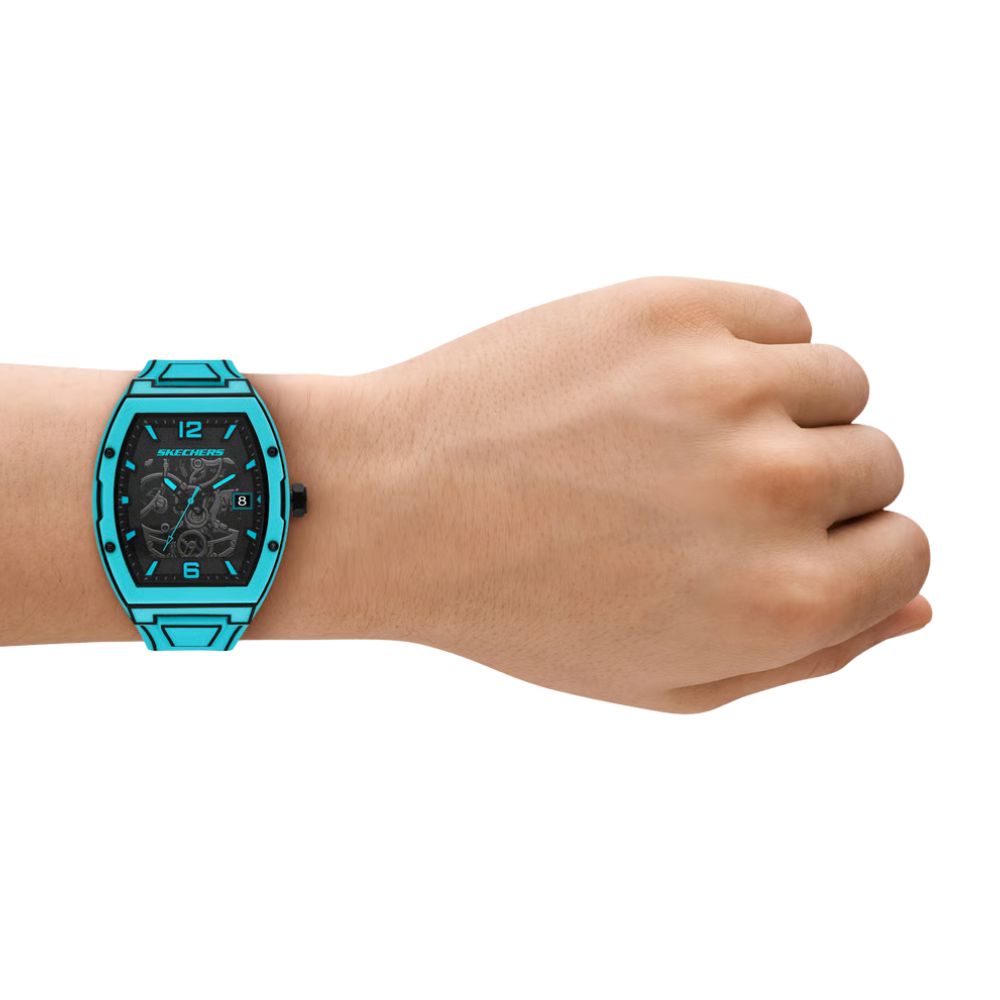 Skechers Reloj Para Caballeros Tellem Pop Art Aquamarine