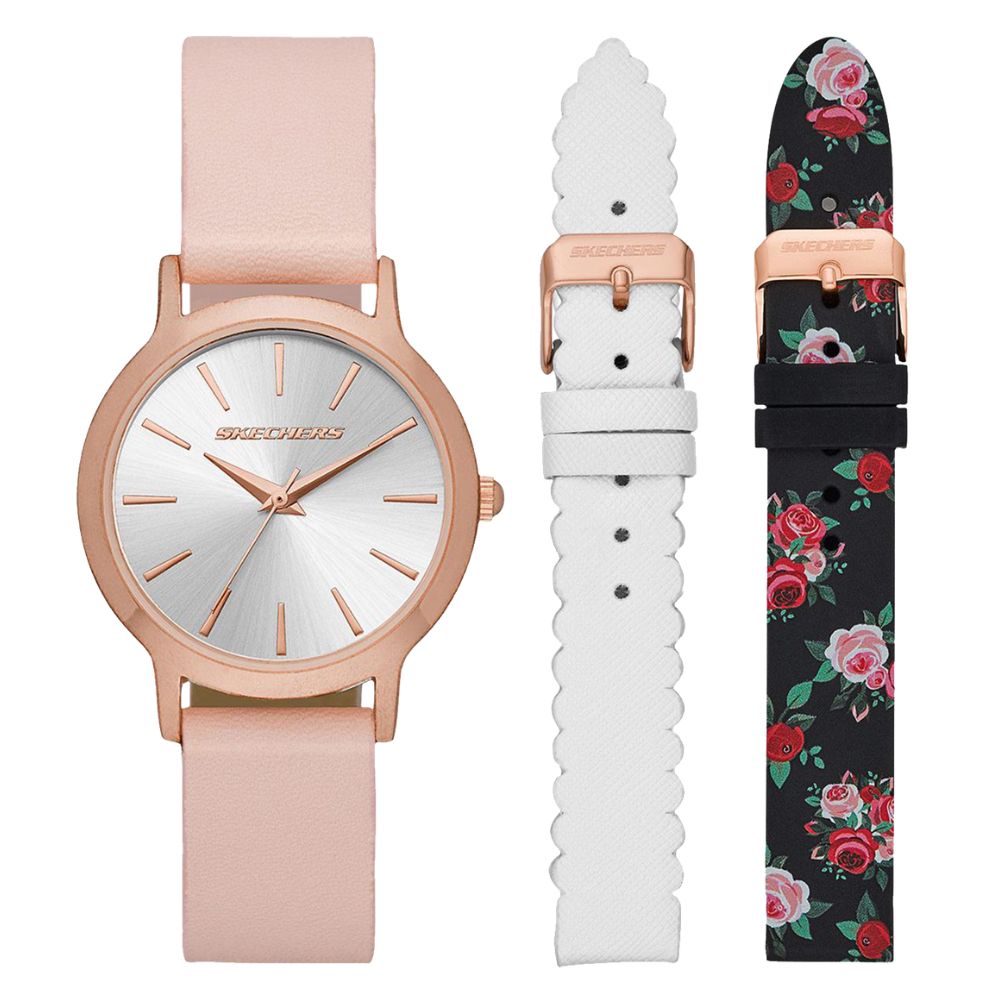 Skechers Set 1 Reloj y 2 Correas Para Damas
