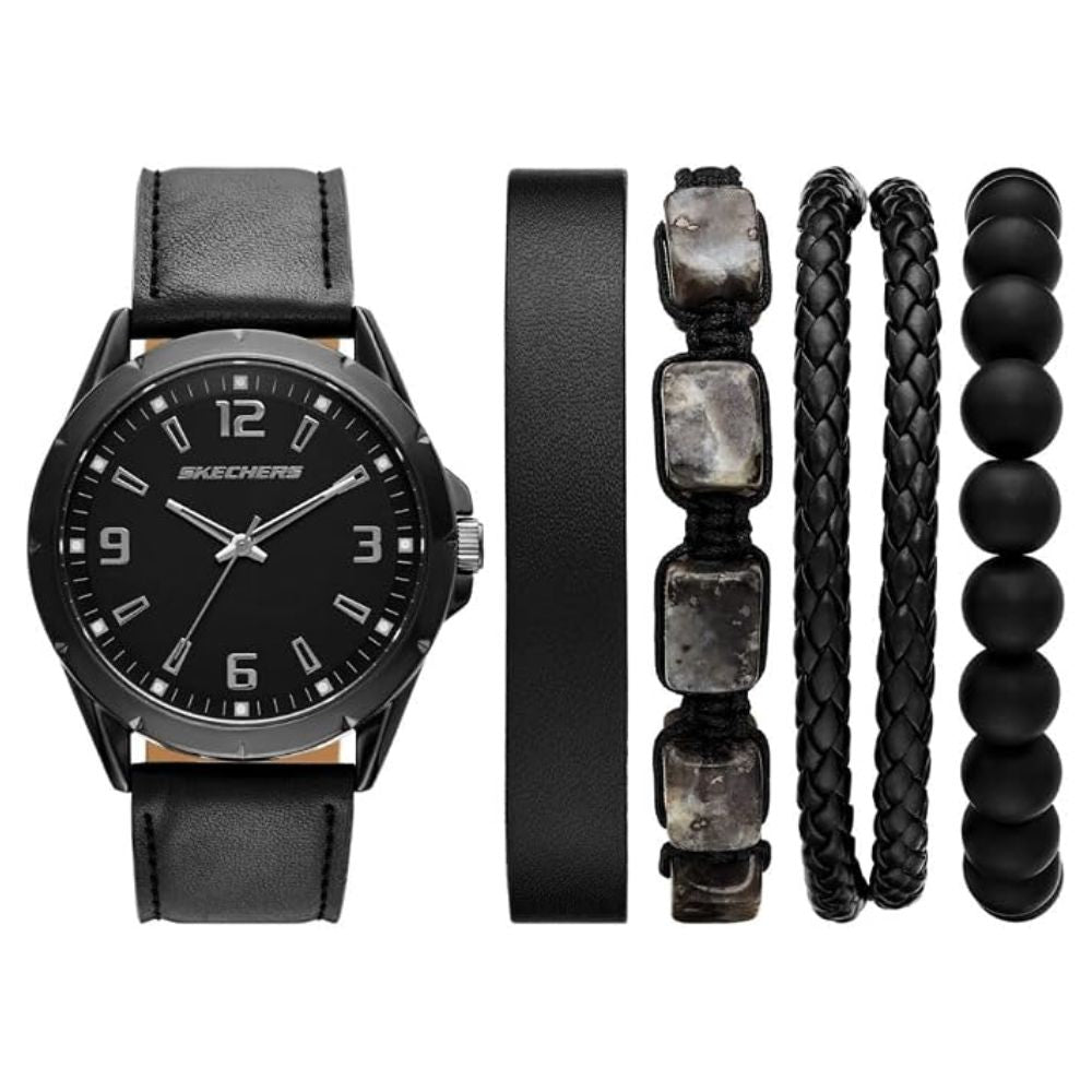 Skechers Set De Reloj y Pulseras Para Caballeros