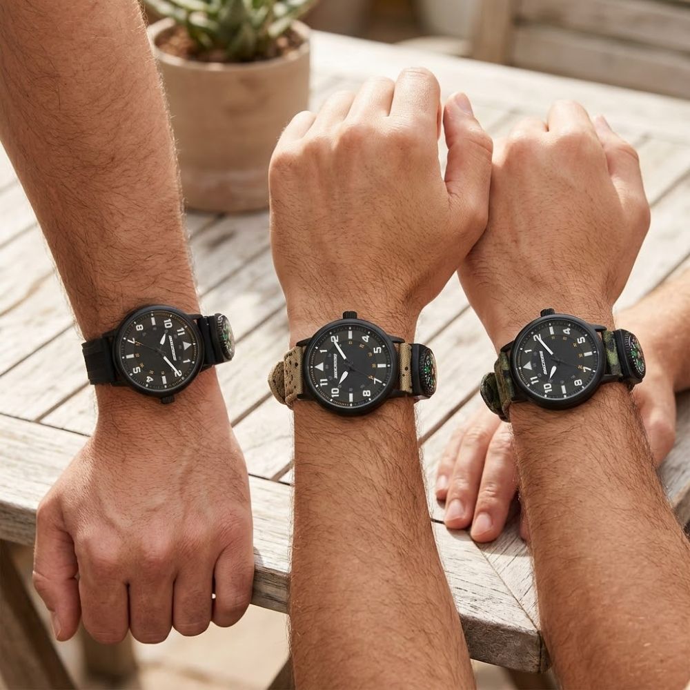 Skechers Set 1 Reloj y 2 Correas Para Caballeros