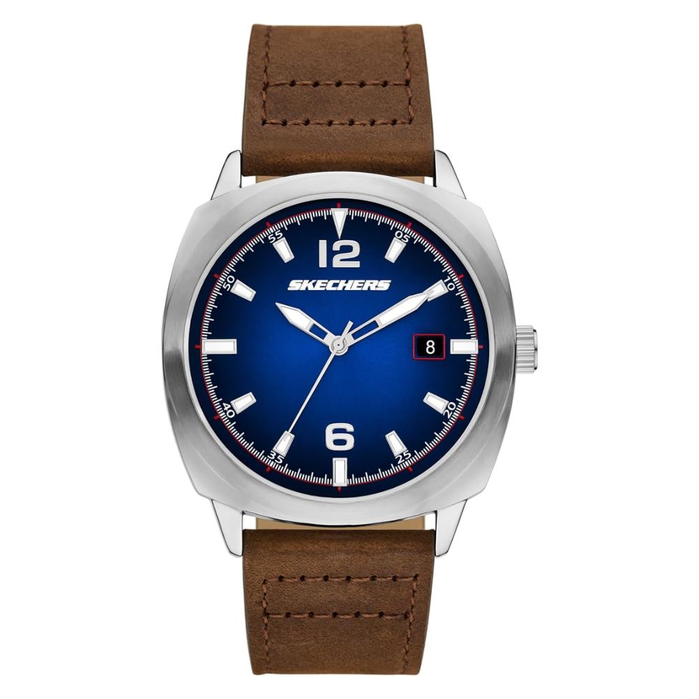 Skechers Reloj Para Caballeros Hewes Three-Hand Date Brown